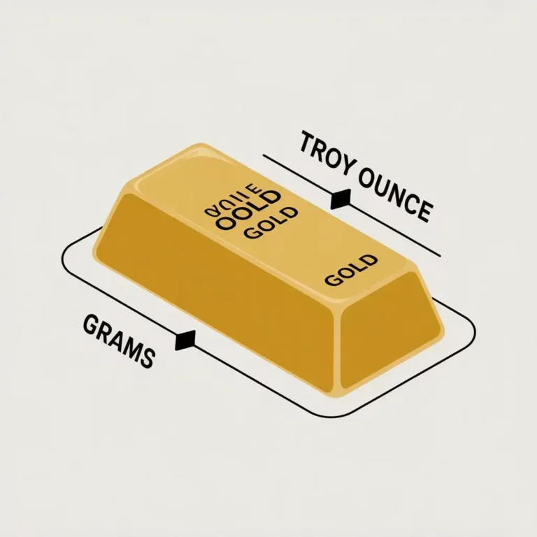 Gold grams vs troy ounce comparison