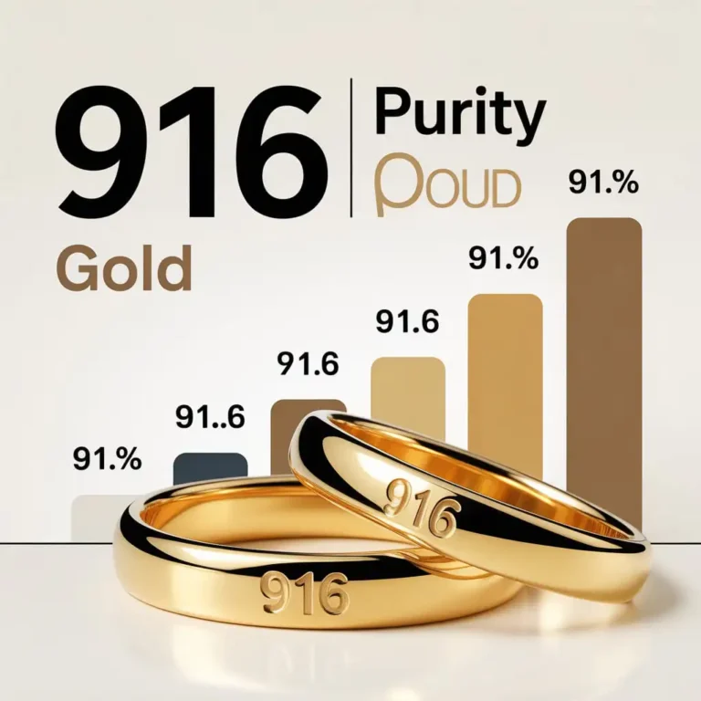 What does 916 mean on gold - purity hallmark chart