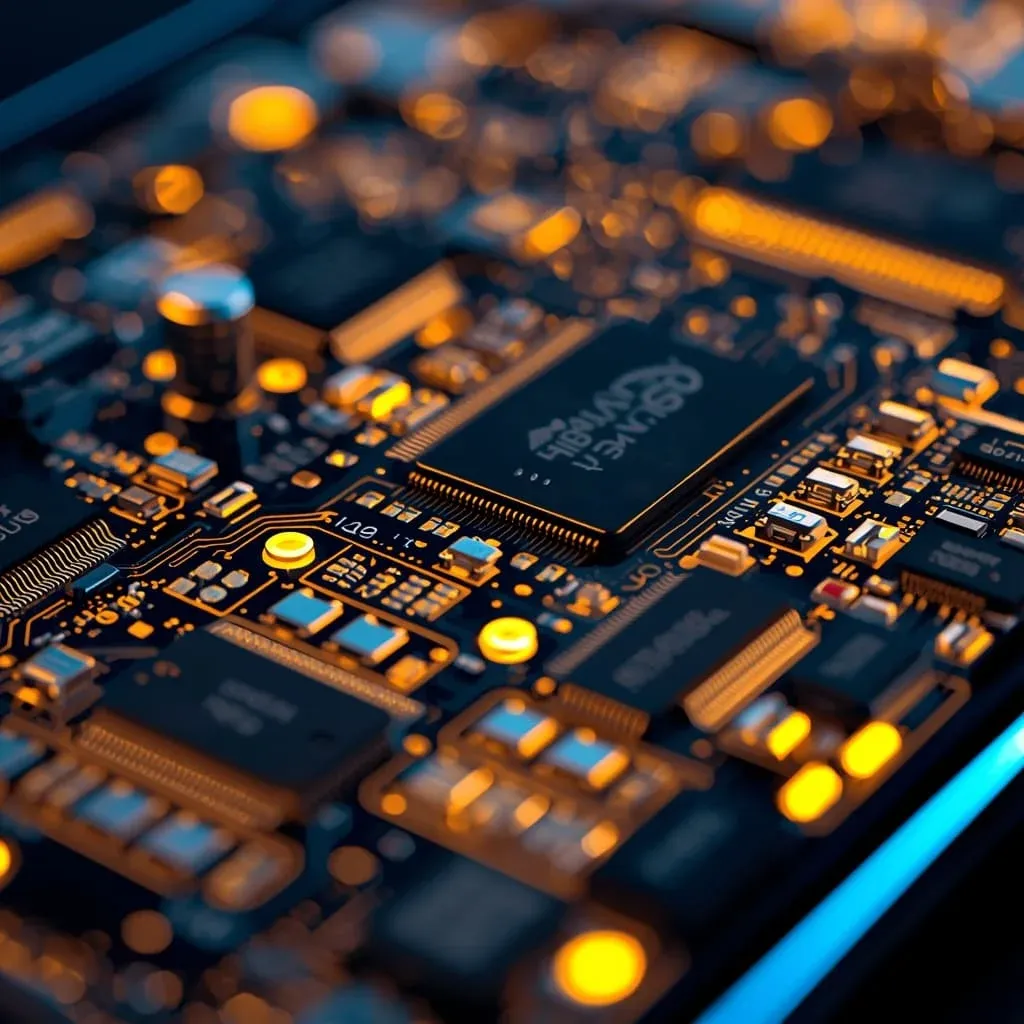 Gold circuit board inside smartphone showing why gold is so valuable in modern electronics and technology