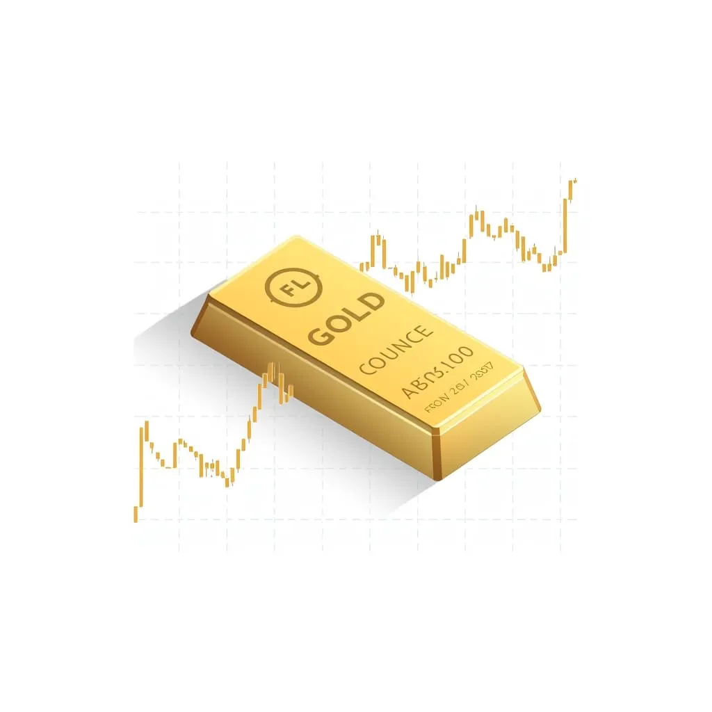 1 ounce gold bar price illustration