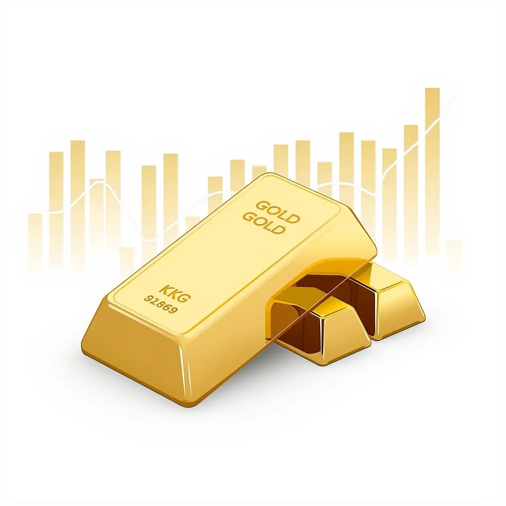 1 kilogram gold bar value illustration